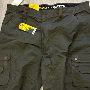 Stanley NWT Men’s Size 44 Olive Green Stretch Cargo Work Pants